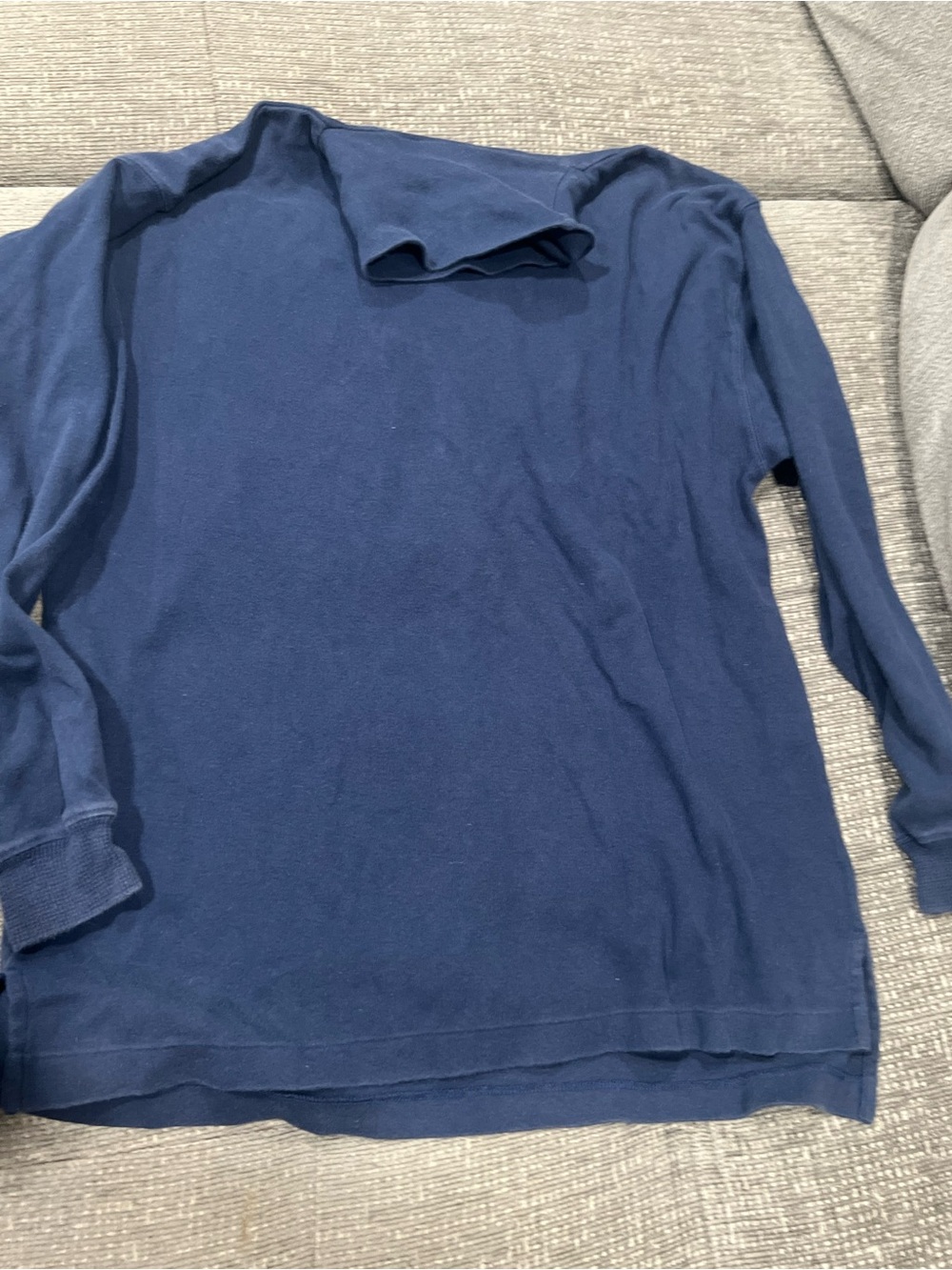 a vintage 1980s or 1990s Boston Traders mock neck sweatshirt